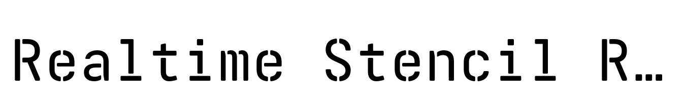 Realtime Stencil Rounded Semibold